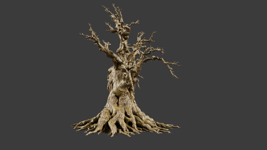 枯れた桜の木│A Withered Cherry Tree【FBX】