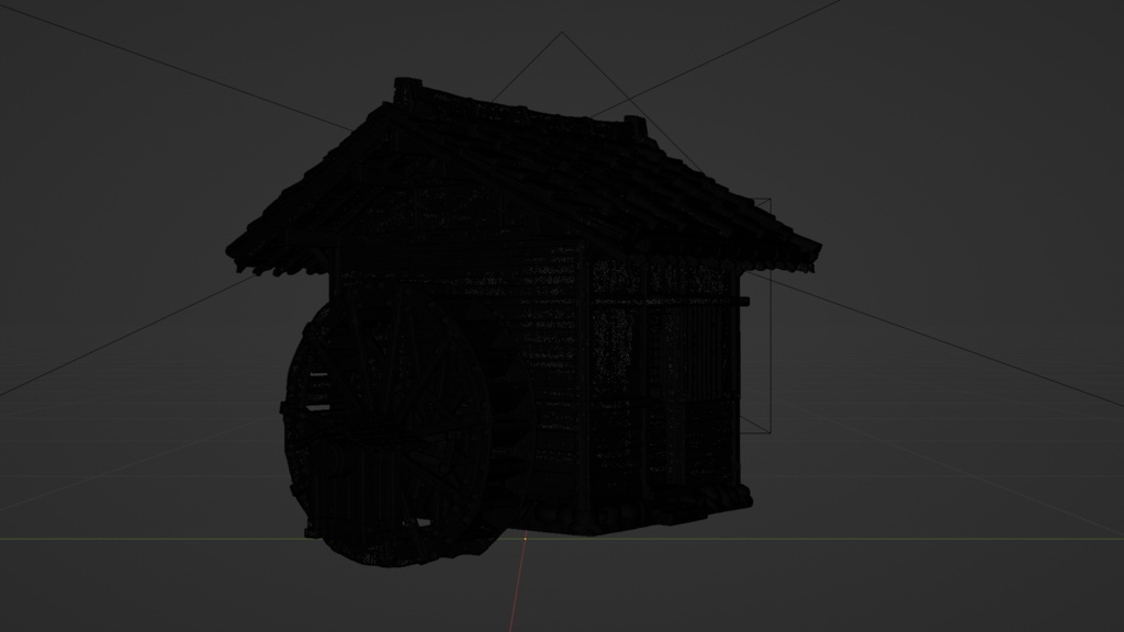 日本の田舎の水車小屋│A Watermill in the Japanese Countryside【FBX】