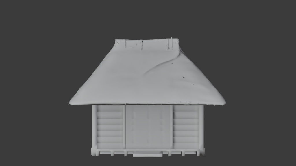 日本の田舎の茅葺屋根の小屋│A thatched-roof cottage in the Japanese countryside【FBX 2種】