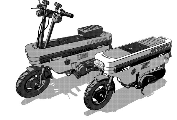 漫画・イラスト用3D素材 モトコンポ(CLIP STUDIO用 3Dオブジェクト)