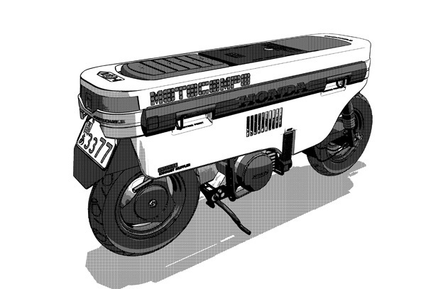 漫画・イラスト用3D素材 モトコンポ(CLIP STUDIO用 3Dオブジェクト)