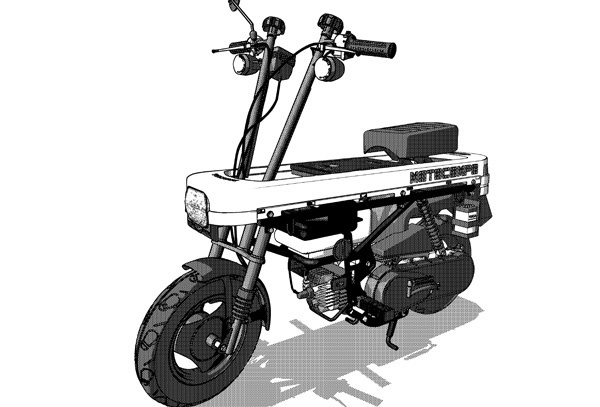 漫画・イラスト用3D素材 モトコンポ(CLIP STUDIO用 3Dオブジェクト)