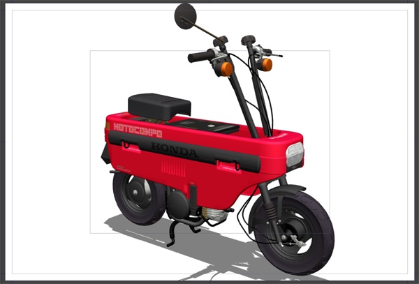 漫画・イラスト用3D素材 モトコンポ(CLIP STUDIO用 3Dオブジェクト)