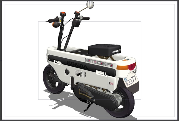 漫画・イラスト用3D素材 モトコンポ(CLIP STUDIO用 3Dオブジェクト)