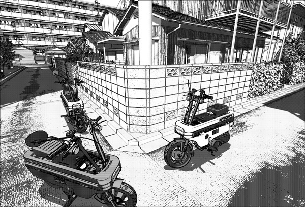 漫画・イラスト用3D素材 モトコンポ(CLIP STUDIO用 3Dオブジェクト)