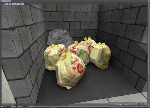 漫画背景用3D素材「アパート_A」(CLIP STUDIO用 3Dオブジェクト)