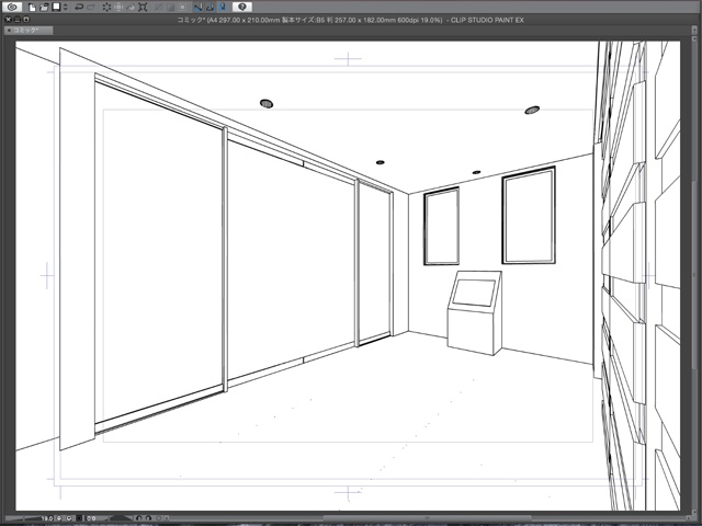 漫画・イラスト背景用3D素材「マンション2」(CLIP STUDIO用 3Dオブジェクト)