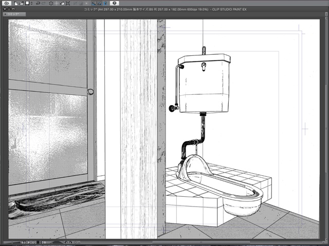 漫画背景用3D素材_「公団住宅Aの室内」(CLIP STUDIO用 3Dオブジェクト)
