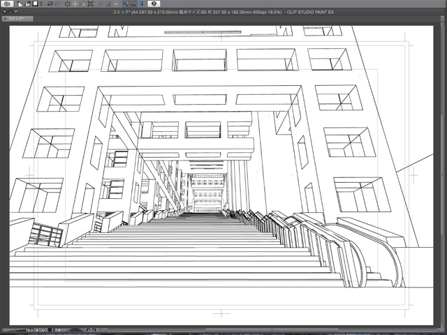漫画背景用3D素材 「お台場のビル」(CLIP STUDIO用 3Dオブジェクト)