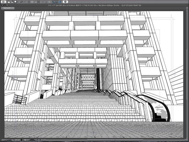 漫画背景用3D素材 「お台場のビル」(CLIP STUDIO用 3Dオブジェクト)