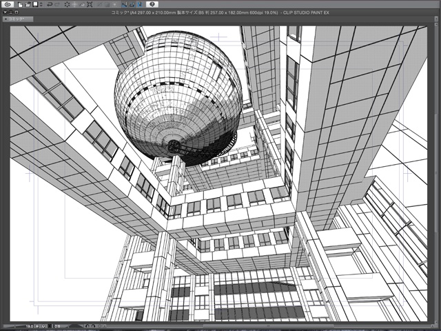 漫画背景用3D素材 「お台場のビル」(CLIP STUDIO用 3Dオブジェクト)