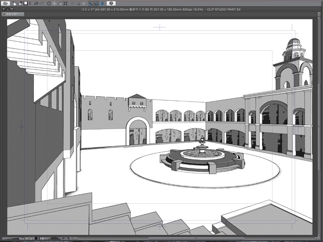 漫画背景用3D素材_「レジャーランド」(CLIP STUDIO用 3Dオブジェクト.cs3o)