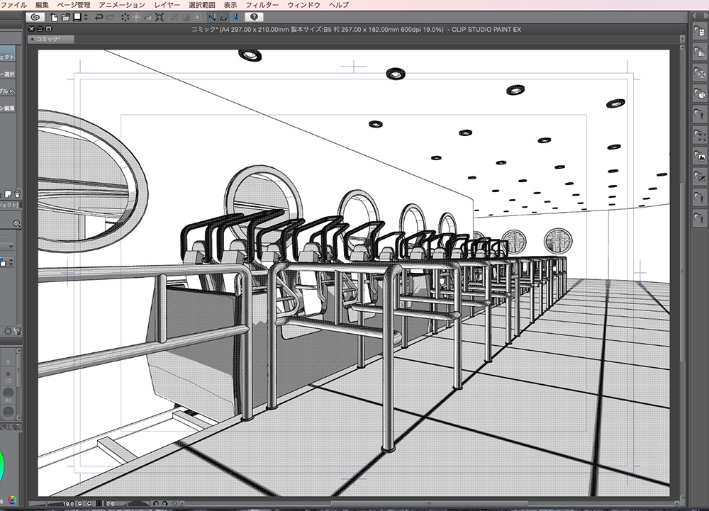 漫画背景用3D素材_「レジャーランド」(CLIP STUDIO用 3Dオブジェクト.cs3o)