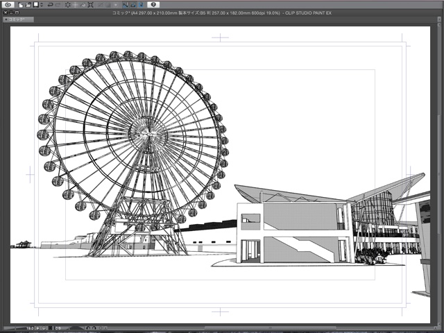 漫画背景用3D素材_「レジャーランド」(CLIP STUDIO用 3Dオブジェクト.cs3o)