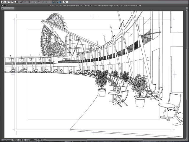 漫画背景用3D素材_「レジャーランド」(CLIP STUDIO用 3Dオブジェクト.cs3o)
