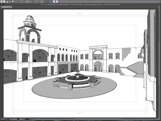 漫画背景用3D素材_「レジャーランド」(CLIP STUDIO用 3Dオブジェクト.cs3o)