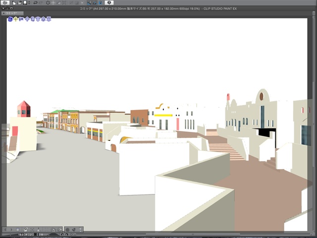 漫画背景用3D素材_「レジャーランド」(CLIP STUDIO用 3Dオブジェクト.cs3o)