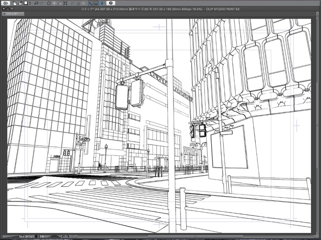 漫画背景用3D素材_「渋谷駅前」(CLIP STUDIO用 3Dオブジェクト)