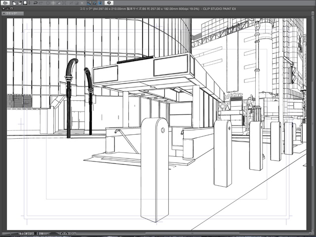 漫画背景用3D素材_「渋谷駅前」(CLIP STUDIO用 3Dオブジェクト)