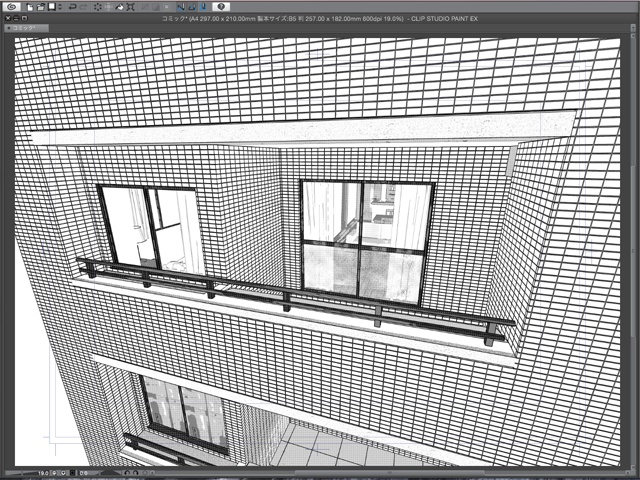 漫画背景用3D素材_「2LDKマンション」(CLIP STUDIO用 3Dオブジェクト)