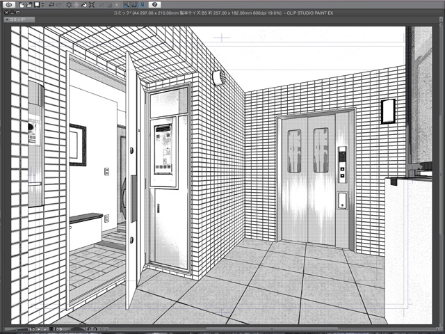 漫画背景用3D素材_「2LDKマンション」(CLIP STUDIO用 3Dオブジェクト)