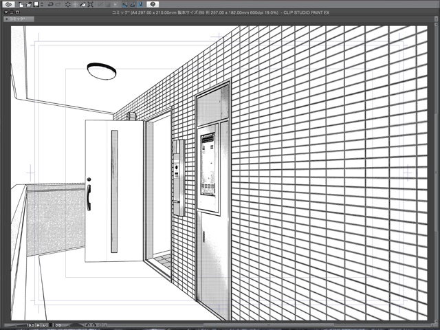 漫画背景用3D素材_「ワンルームマンション」(CLIP STUDIO用 3Dオブジェクト)