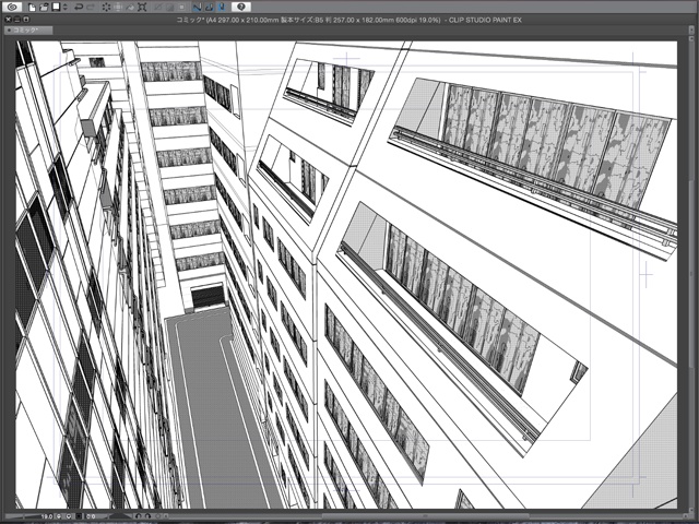 漫画背景用3D素材_「地下鉄入り口ビル」(CLIP STUDIO用 3Dオブジェクト)