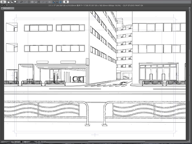 漫画背景用3D素材_「地下鉄入り口ビル」(CLIP STUDIO用 3Dオブジェクト)