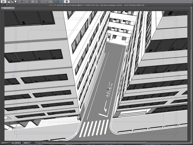漫画背景用3D素材_「地下鉄入り口ビル」(CLIP STUDIO用 3Dオブジェクト)