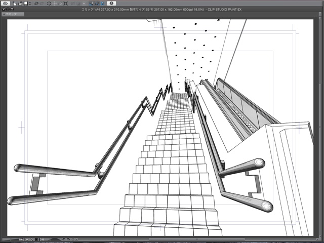 漫画背景用3D素材_「地下鉄入り口ビル」(CLIP STUDIO用 3Dオブジェクト)