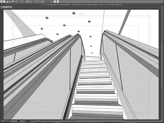 漫画背景用3D素材_「地下鉄入り口ビル」(CLIP STUDIO用 3Dオブジェクト)