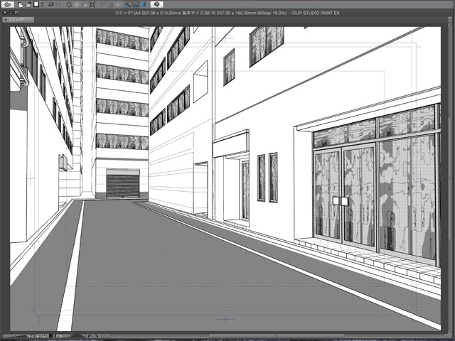 漫画背景用3D素材_「地下鉄入り口ビル」(CLIP STUDIO用 3Dオブジェクト)