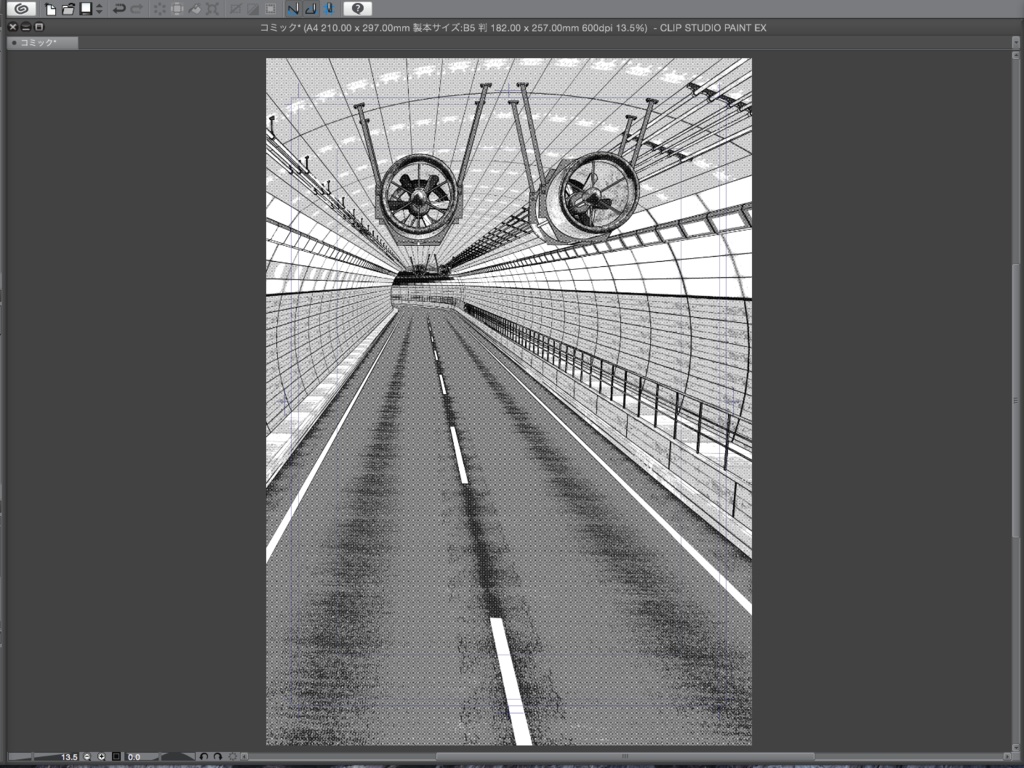 漫画背景用3D素材_「トンネル」(CLIP STUDIO用 3Dオブジェクト)