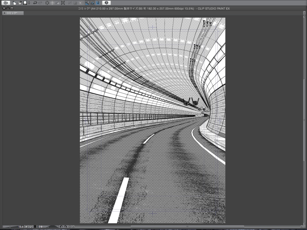 漫画背景用3D素材_「トンネル」(CLIP STUDIO用 3Dオブジェクト)