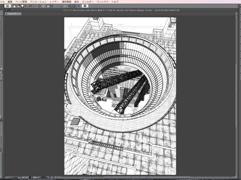 漫画背景用3D素材_「梅田スカイビル」(CLIP STUDIO PAINT用 3Dオブジェクト.cs3o)