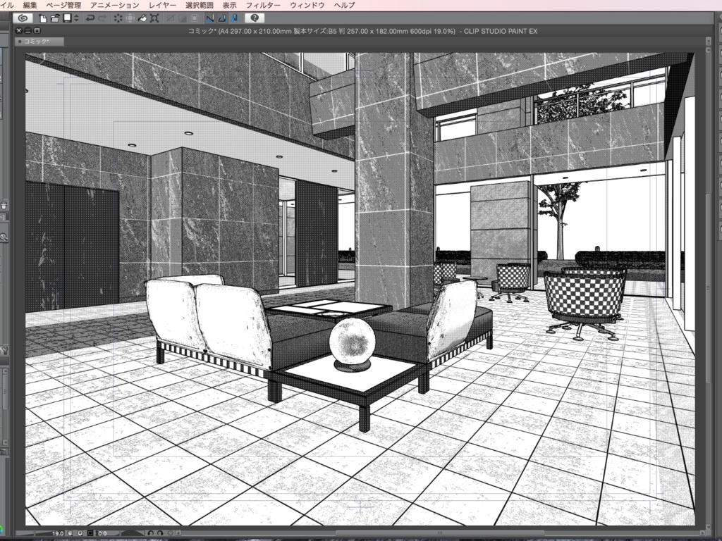 漫画背景用3D素材「高層マンション」(CLIP STUDIO用 3Dオブジェクト.cs3o)