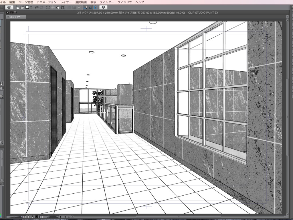 漫画背景用3D素材「高層マンション」(CLIP STUDIO用 3Dオブジェクト.cs3o)