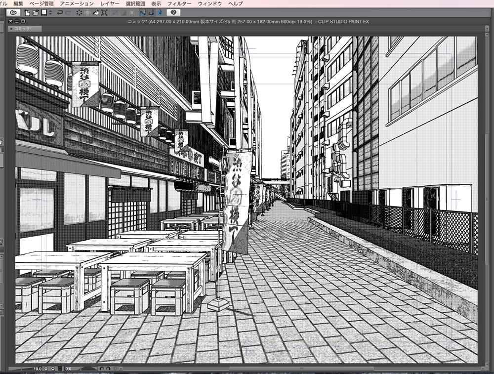 漫画背景用3D素材「渋谷宮下パーク」(CLIP STUDIO用 3Dオブジェクト.cs3o)
