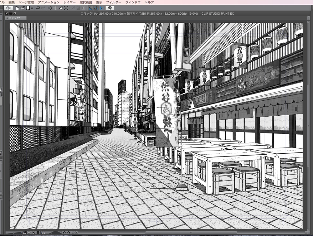 漫画背景用3D素材「渋谷宮下パーク」(CLIP STUDIO用 3Dオブジェクト.cs3o)