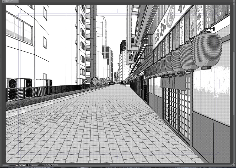 漫画背景用3D素材「渋谷宮下パーク」(CLIP STUDIO用 3Dオブジェクト.cs3o)