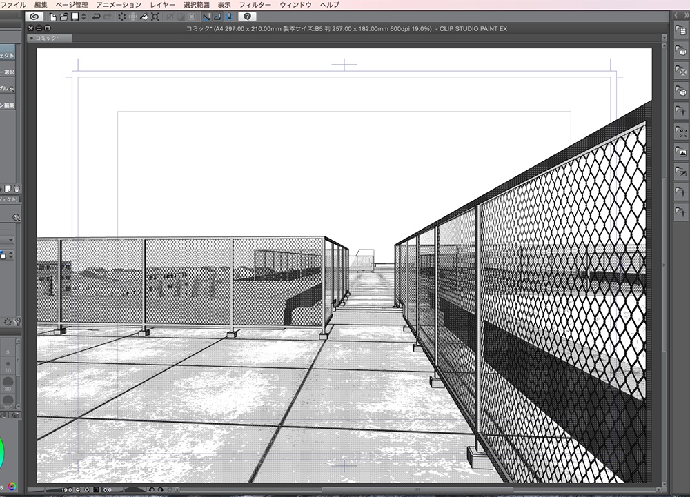 漫画背景用3D素材「学校」(CLIP STUDIO用 3Dオブジェクト.cs3o)