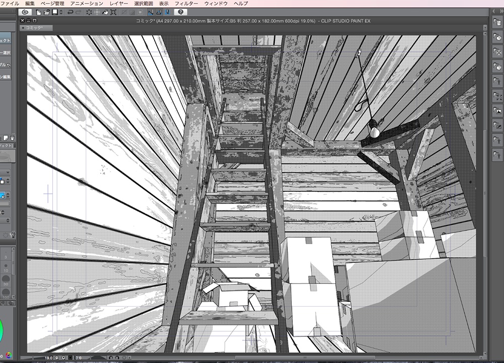 漫画背景用3D素材「武家屋敷風建物」(CLIP STUDIO用 3Dオブジェクト.cs3o)
