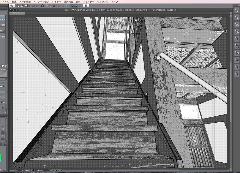 漫画背景用3D素材「武家屋敷風建物」(CLIP STUDIO用 3Dオブジェクト.cs3o)