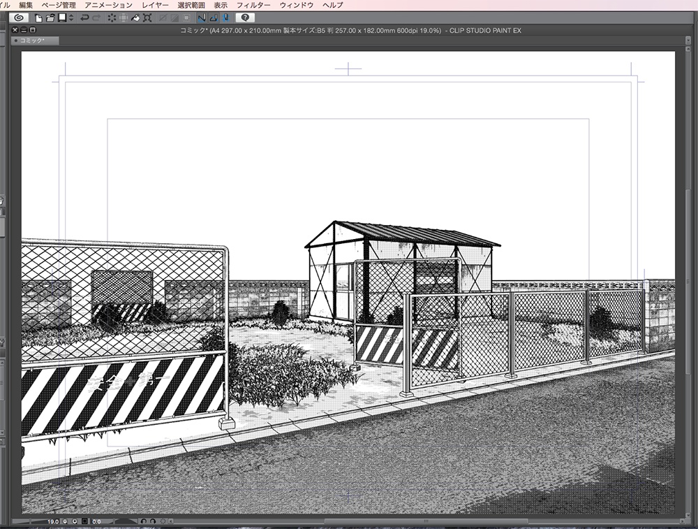 漫画背景用3D素材「プレハブ小屋」(CLIP STUDIO用 3Dオブジェクト.cs3o)