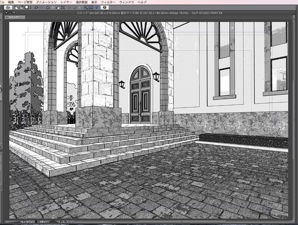 漫画背景用3D素材「チャペル」(CLIP STUDIO用 3Dオブジェクト.cs3o)