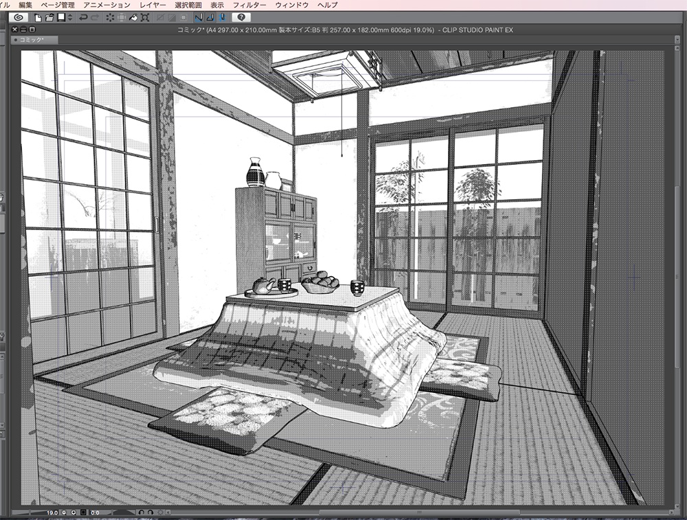 漫画背景用3D素材「駄菓子屋」(CLIP STUDIO用 3Dオブジェクト.cs3o)