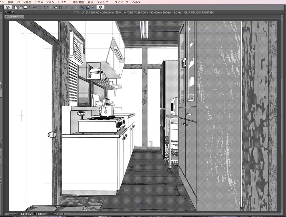 漫画背景用3D素材「駄菓子屋」(CLIP STUDIO用 3Dオブジェクト.cs3o)