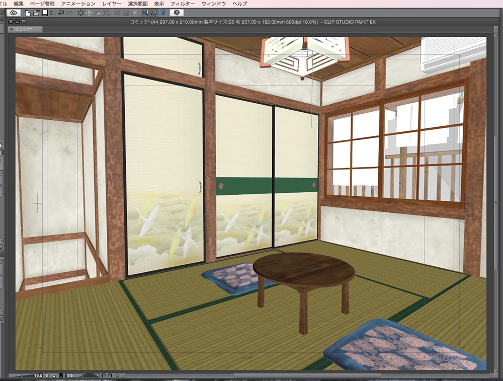 漫画背景用3D素材「駄菓子屋」(CLIP STUDIO用 3Dオブジェクト.cs3o)