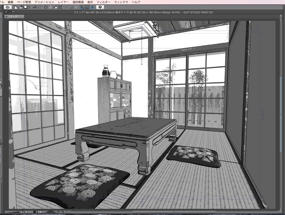 漫画背景用3D素材「駄菓子屋」(CLIP STUDIO用 3Dオブジェクト.cs3o)