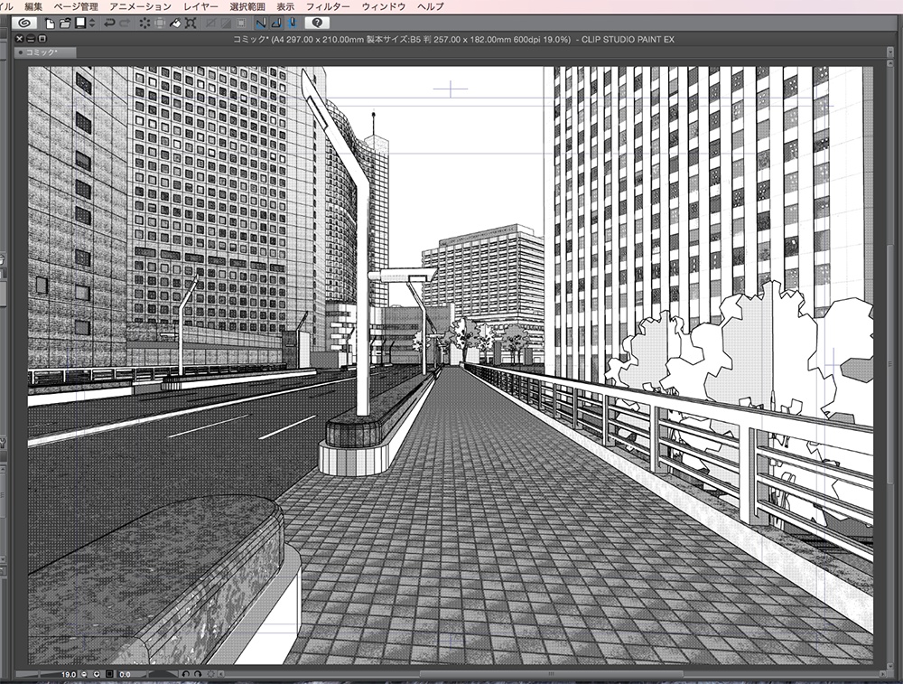 漫画背景用3D素材「西新宿高層ビル」(CLIP STUDIO用 3Dオブジェクト.cs3o)